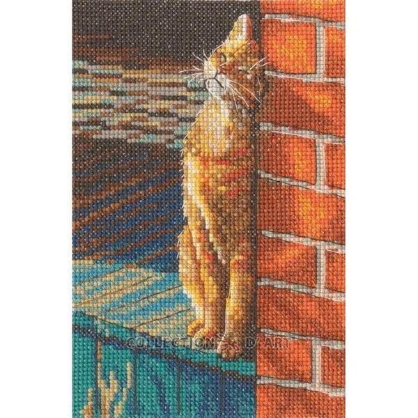 Kit de punto de cruz contado Sunny Grumbler de RTO 2025 Cat Collection