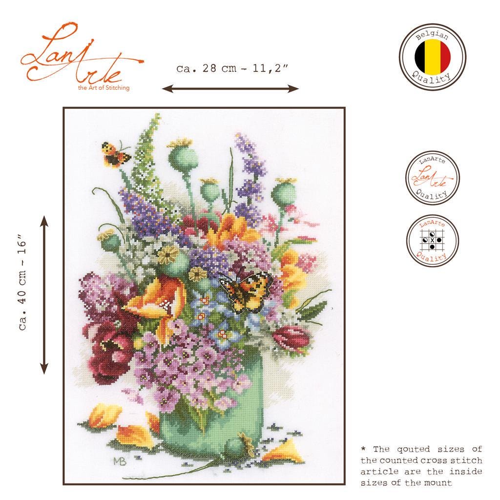 クロスステッチ 完成品 花瓶の花 ラナーテ クロスステッチ 完成品 花瓶の花 ラナーテ 【公式通販】