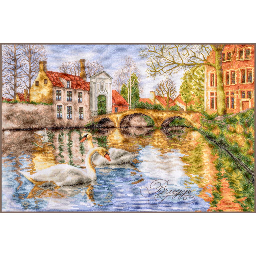 Swans of Bruges by Lanarte 2025 Classic Collection Counted Cross