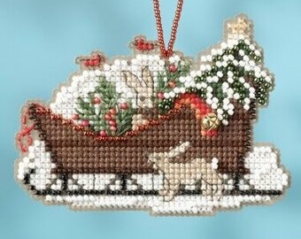 Kit à perler - Crimson cardinal | La Cigale Brodeuse