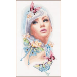 Butterfly Dreams by Lanarte Counted Cross Stitch kit 2021. Romance cross stitch collection