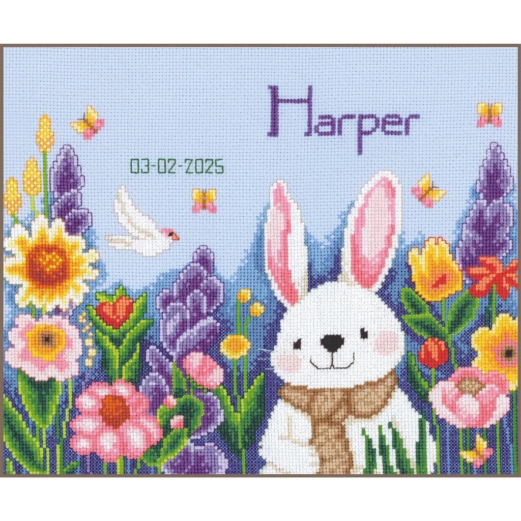 Rabbit in Garden by Vervaco 2026 Counted Cross Stitch Kit - Etsy