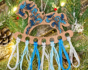 Horse Organizer by Wonderland Crafts Bead embroidery kit on wood
