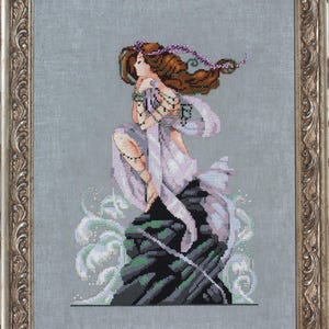 Andromeda by Mirabilia 2017 designer Nora Corbett Cross stitch pattern, embellishment pack More on OrAbeille.com