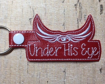 Handmaids Tale Under His Eye  Resist the War on Women Custom Embroidered Keychain Gift