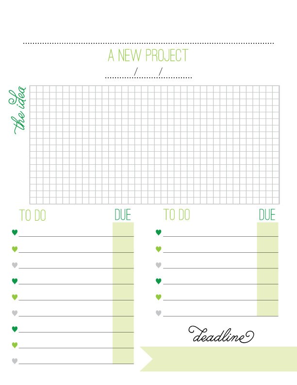Making Goals Worksheet A New Project | Etsy