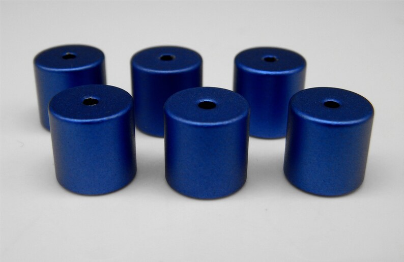 6 Aluminum Beads Rollertubes 10 x 10 mm Alu Anodized Cylinder | Etsy