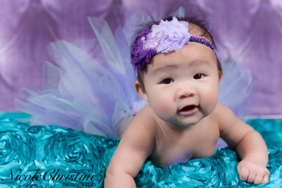 Purple and Lavender Glitter Headband With Sequins Tiara and Etsy