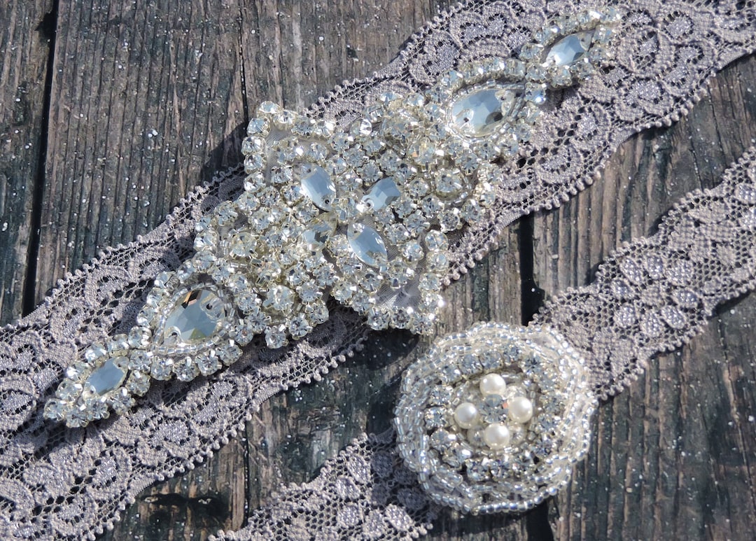 Giarrettiera In Pizzo Color Crema Con Rose • Bomboniere, Partecipazioni E Idee Originali - Foto 9