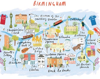 Birmingham, UK Map