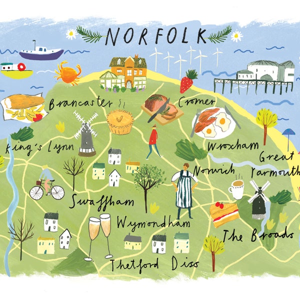 Norfolk Map, A4