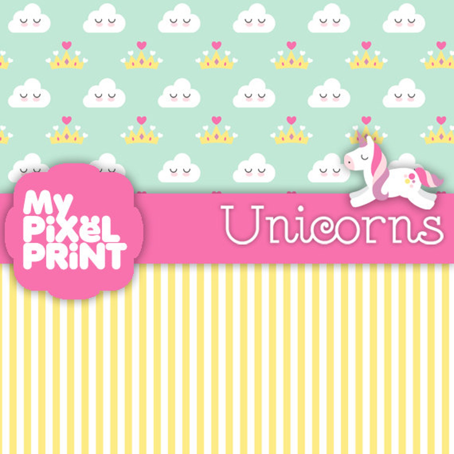 Printable Paper Patterns Unicorns