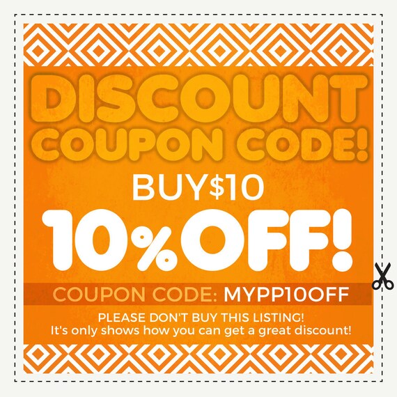 DISCOUNT COUPON CODES 10 Off Sale coupon code. Save Money Etsy