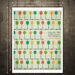 You Are Not a Tree Printable Poster Quotes Wall Art - Etsy
