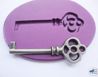 Key Charm Silicone Push Mold 882 For Jewelry Craft Fondant Chocolate Resin Clay 