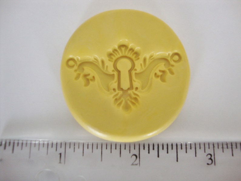 Key Hole Mold 4 Vintage Lock Plate Mold Silicone Molds Polymer Clay Resin Fondant image 2