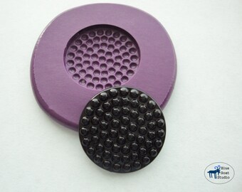 Vintage Button Mold 3 -  Silicone Mold - Polymer Clay Resin Fondant