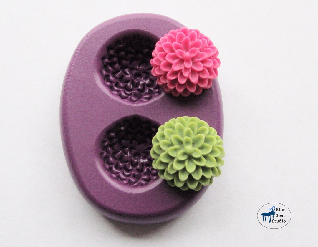 Small Lilly Molds Silicone Tiny Rose Mold 14mm Flower Molds Resin Cabochon  Moulds Fondant Chocolate Polymer Clay Resin 