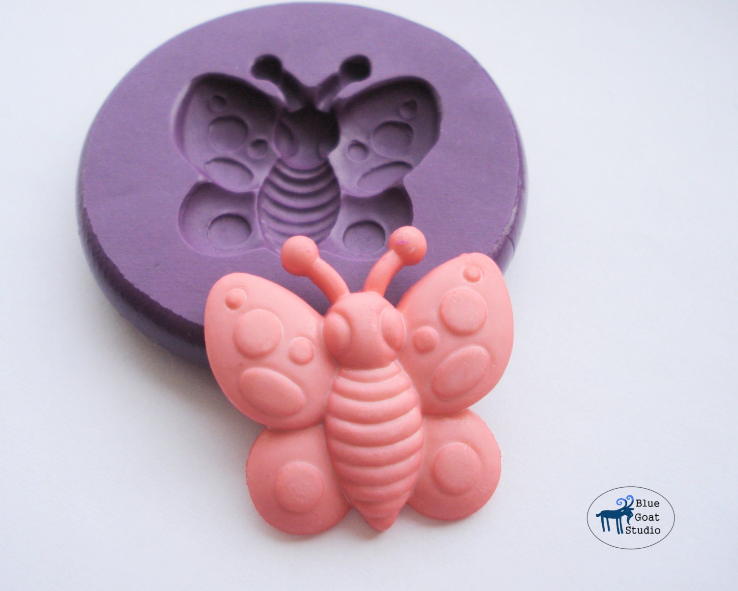 Butterfly 2 Mold/Mould Silicone Mold Polymer Clay Resin Etsy