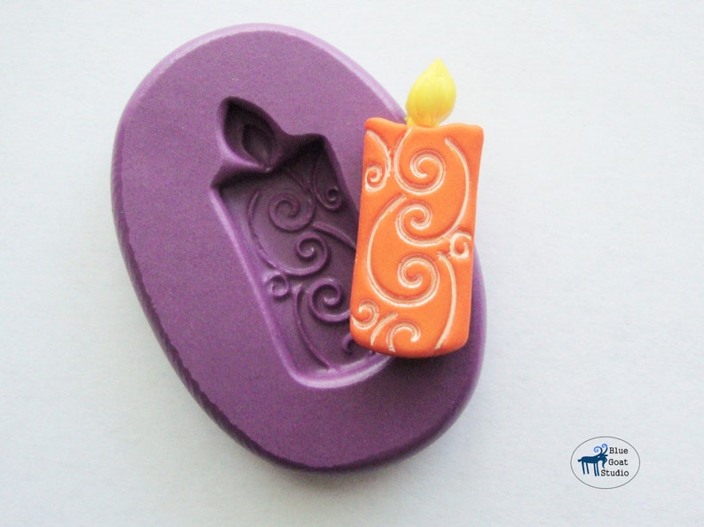 Birthday Candle Mold/Mould Party Mold Silicone Mold Polymer Clay Resin Fondant Soap Wax Candy image 1