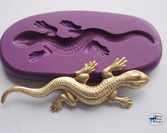 Lizard Gecko Salamander Mold/Mould - Silicone Molds - Polymer Clay Resin Fondant Cake Decorating Mold