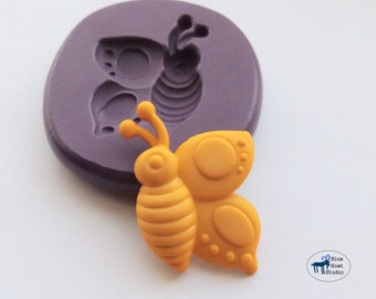 Flying Butterfly Mold - Silicone Mold - Polymer Clay Resin Fondant