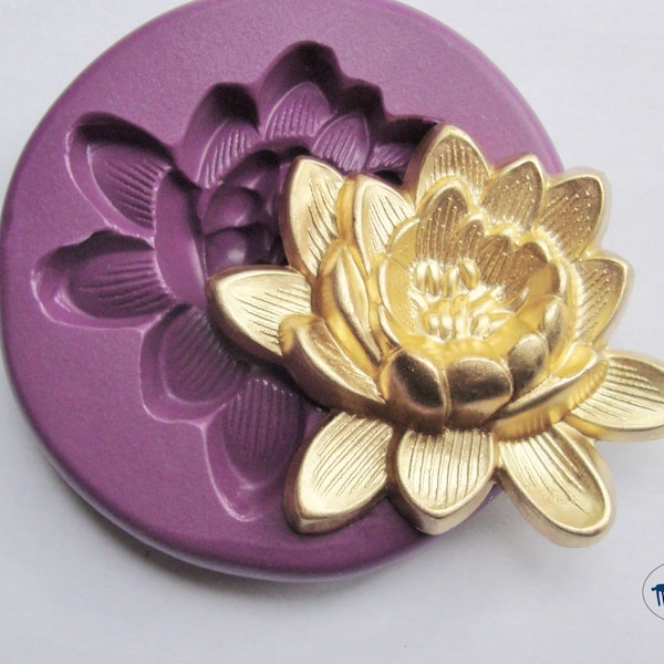 Lotus Flower Mold/Mould -  Silicone Molds - Polymer Clay Resin Fondant