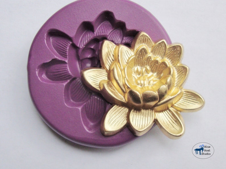 Lotus Flower Mold/mould Silicone Molds Polymer Clay Resin Etsy