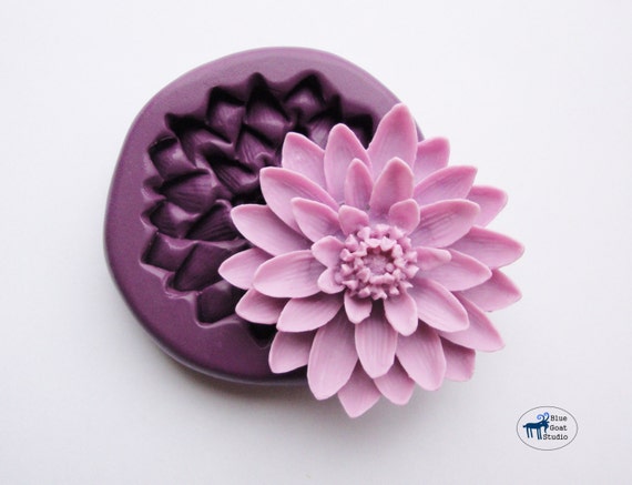 Water Lily Lotus Flower Mold/mould Silicone Molds Polymer Clay Resin  Fondant 