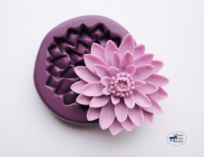 Water Lily Lotus Flower Mold/mould Silicone Molds Polymer Etsy