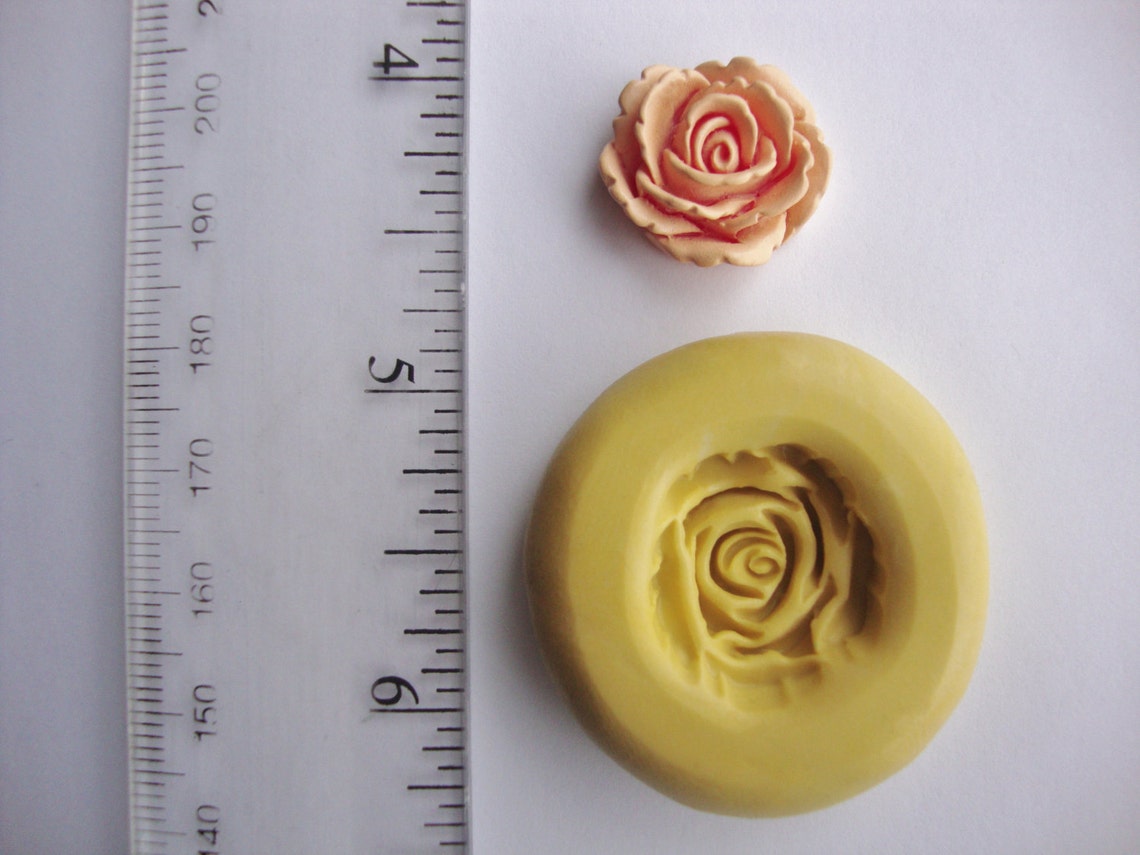 Rose Mold/mould Silicone Mold Flower Polymer Clay Resin Etsy