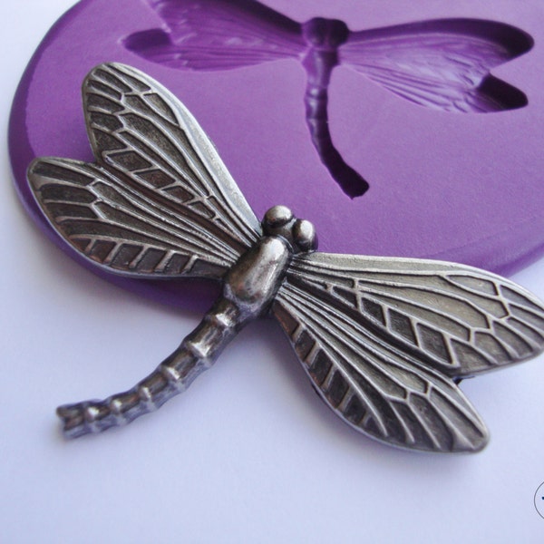 Dragonfly Mold -Silicone Molds - Nature Woodland Steampunk - Polymer Clay Resin Fondant