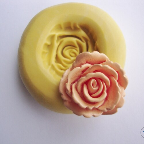 Large Rose Mold/mould Silicone Mold Flower Polymer Clay Etsy