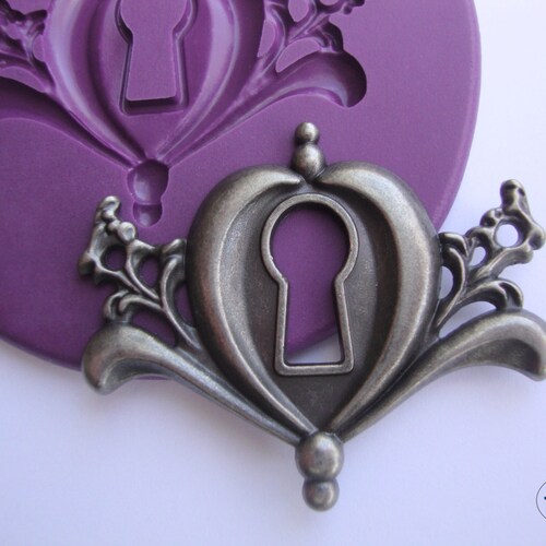Key Hole Mold 2 Vintage Lock Plate Mold Silicone Mold Etsy