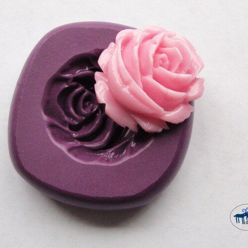 Garden Rose Mold/mould Silicone Mold Flower Polymer Clay Etsy