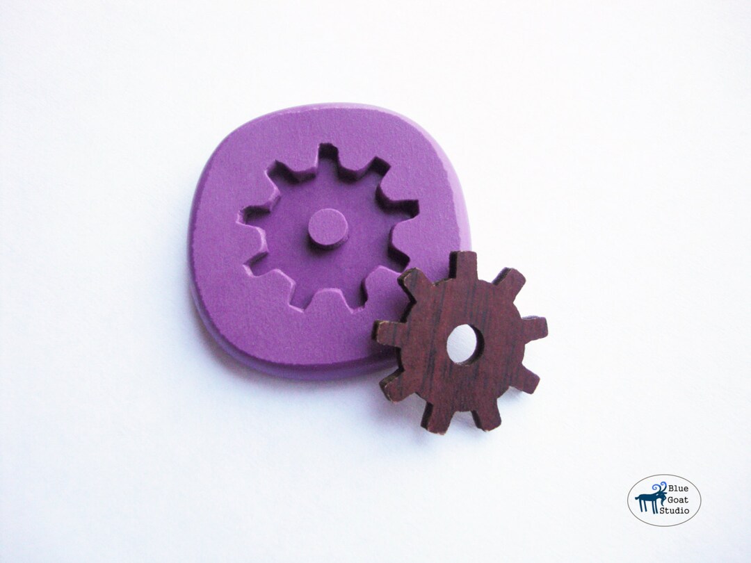 Gear Mold 3 Industrial Steampunk Cog Gear Silicone Molds Etsy