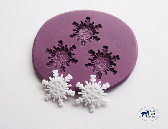 Snowflake Mold 3 - Winter Snowflakes - Silicone Molds