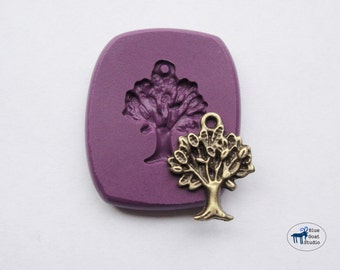 Tree Charm Mold - Woodland Molds - Mini Mold -Silicone Molds - Polymer Clay Resin Fondant