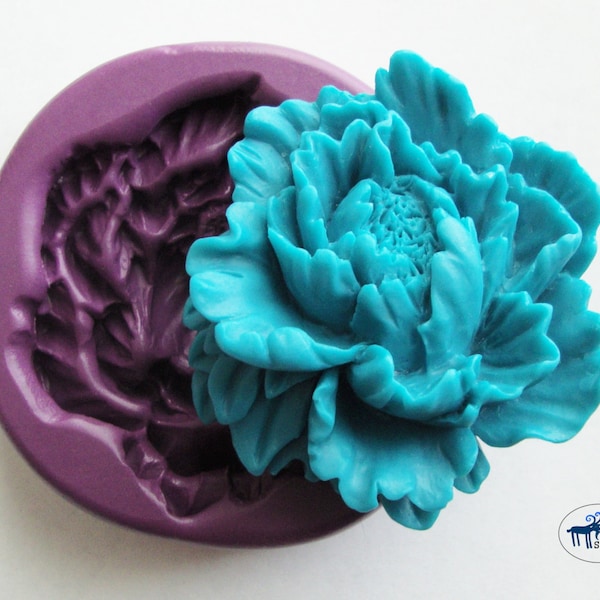 Peony Flower Mold/Mould -  Silicone Molds - Polymer Clay Resin Fondant