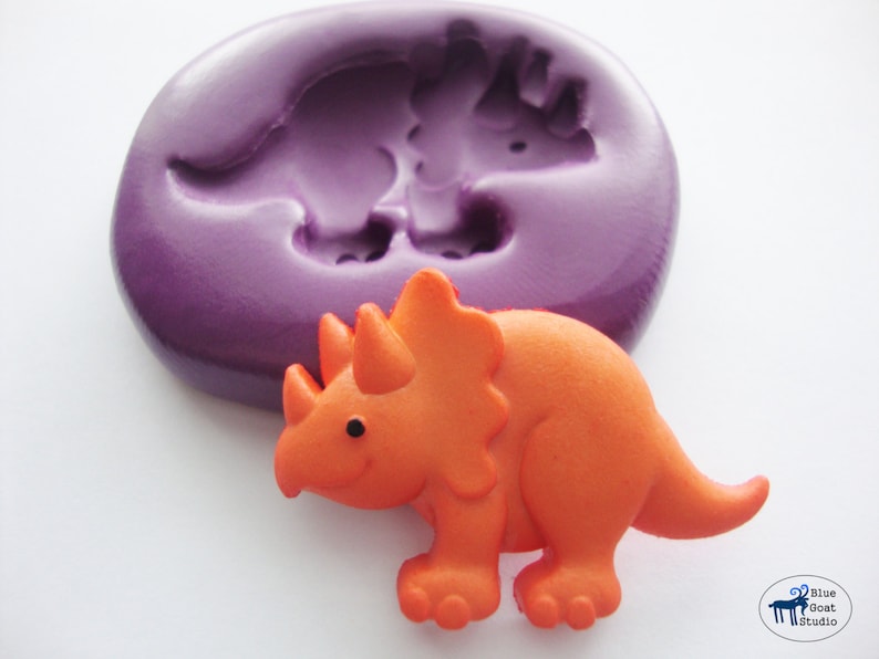 Dinosaur Mold Triceratops Mold Silicone Mold Kids Crafts - Etsy
