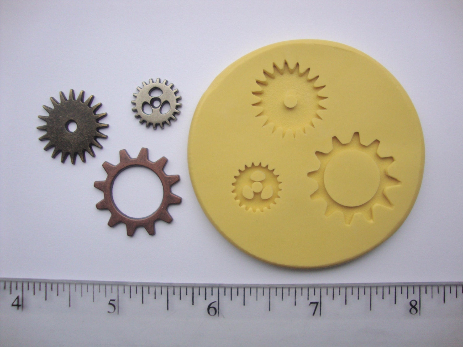 Gear Mold/mould Trio Silicone Mold Steampunk Gears Etsy