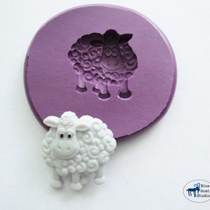 Sheep Mold Farm Animal Mold Silicone Mold Polymer Clay Resin Fondant image 1