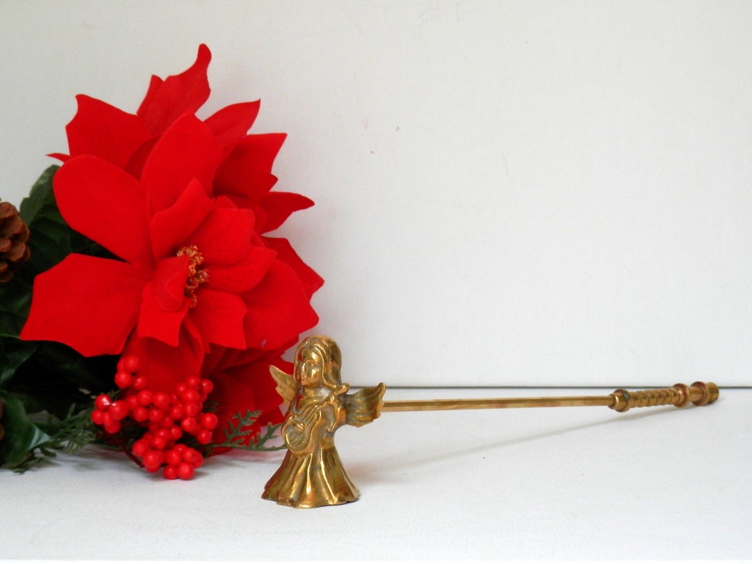 Vintage Brass Angel Candle Snuffer Etsy