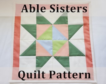 Animal Crossing Able Sisters Quilt Wandbehang Muster