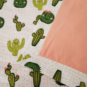 Happy Cactus Baby Swaddle/Receiving Flannel Blanket