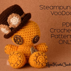 SteamPunk VooDoo-docka / ENDAST PDF-virkmönster