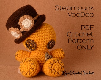 SteamPunk VooDoo-docka / ENDAST PDF-virkmönster