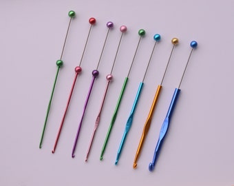 Beadable Crochet Hooks / 2.25mm 2.75mm 3.25mm 3.5mm 4mm 5mm 6mm 9mm / Crochet Hook