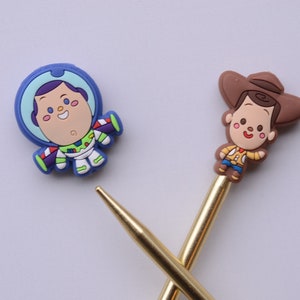 Knit Stoppers Set / Cowboy and Astronaut Toy Friends