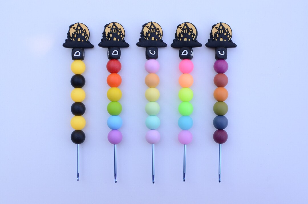 Haunted House Crochet Hook / Halloween Crochet Hook / Neon Rainbow ...